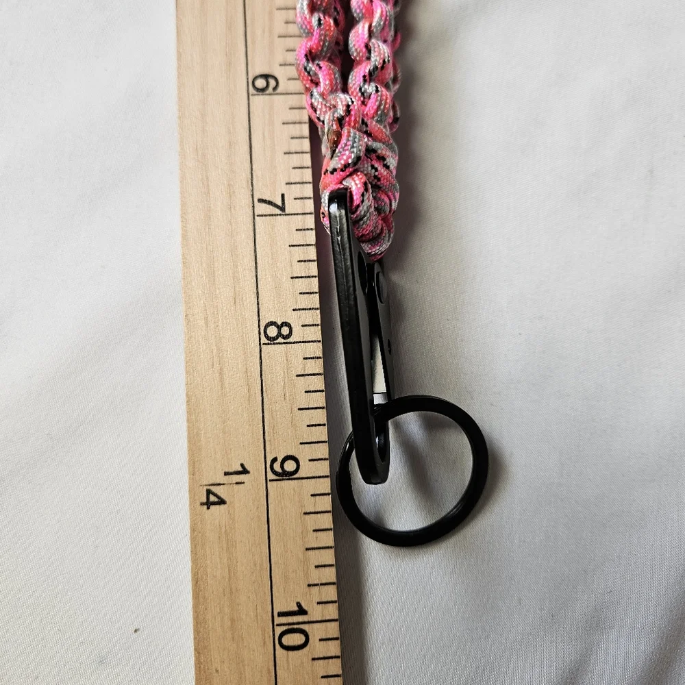 550 Paracord‎ Pink Camo Keychain Wristlet